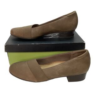 Trotters Melinda Loafer Taupe Snake Leather Slip On Shoes-‎ Women's Size 12 N